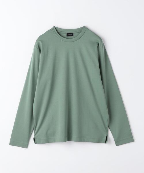 green label relaxing（グリーンレーベルリラクシング）の「オーガニックコットン ポンチ クルーネック Tシャツ（Tシャツ/カットソー・メンズ・ライム/ブラック/ライトグレー/ホワイト・XXL/M/S/XL/L）」の14枚目の写真