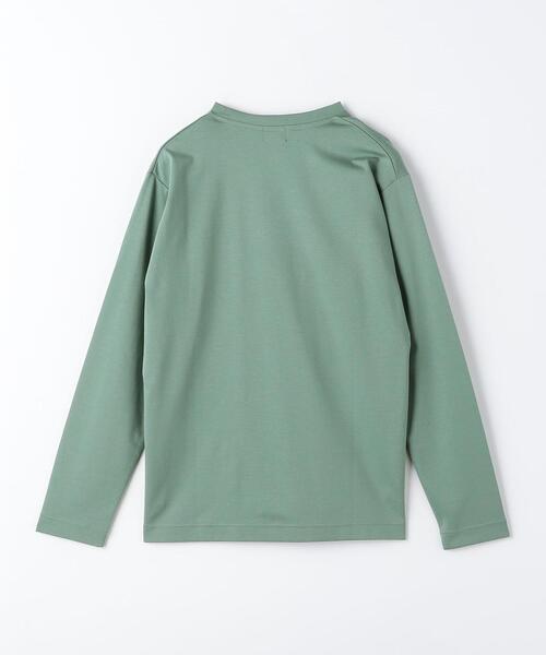 green label relaxing（グリーンレーベルリラクシング）の「オーガニックコットン ポンチ クルーネック Tシャツ（Tシャツ/カットソー・メンズ・ライム/ブラック/ライトグレー/ホワイト・XXL/M/S/XL/L）」の15枚目の写真