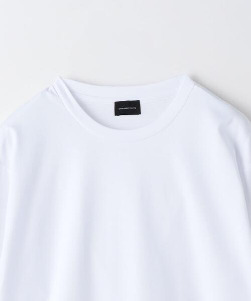 green label relaxing（グリーンレーベルリラクシング）の「オーガニックコットン ポンチ クルーネック Tシャツ（Tシャツ/カットソー・メンズ・ライム/ブラック/ライトグレー/ホワイト・XXL/M/S/XL/L）」の5枚目の写真
