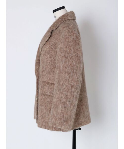 VEQUM（VEQUM）の「【VEQUM】SHAGGY JACKET COAT（テーラードジャケット・レディース・ベージュ/グレー・FREE）」の21枚目の写真