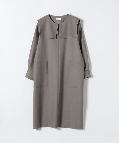 SHIPS any(シップス エニィ)の「【WEB限定】SHIPS any: ウール サキソニー セーラー カラー ワンピース(ワンピース・レディース・グレー/ネイビー・ONE SIZE)」の12枚目の写真