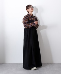 folka（フォルカ）の「Z-2-SP 8E4 表起毛 キャミ サロペットパンツ/ワイドシルエット/ワイドパンツ（サロペット/オーバーオール）」