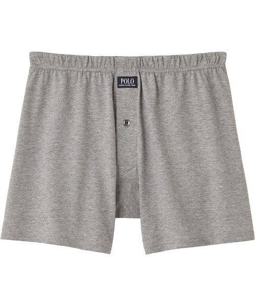 GUNZE(グンゼ)の「POLO BCS/ポロ ビーシーエス ニットトランクス ブランドロゴ(トランクス・メンズ・ブラック/杢グレー・MEDIUM/LARGE/X-LARGE)」の1枚目の写真