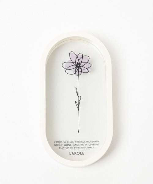 LAKOLE（ラコレ）の「オーバルフッキングフレーム / 970687（フォトフレーム・レディース・チャコール/グレー/アイボリー・FREE）」の3枚目の写真