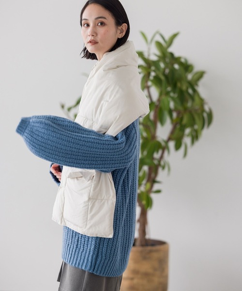LAKOLE(ラコレ)の「ビッグ中綿ストール / 907965(ストール/ショール・レディース・ブラック/アイボリー/テラコッタ・FREE)」の20枚目の写真