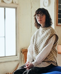 NARU FACTORY | IASON雪柄ニットベスト(ベスト)