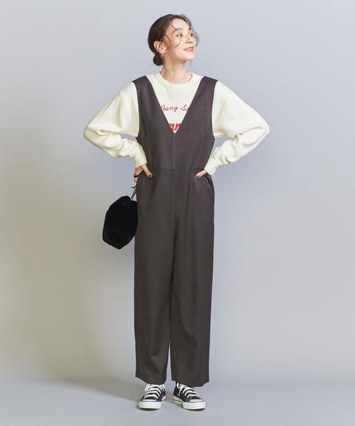 BEAUTY&YOUTH UNITED ARROWS(ビューティーアンドユースユナイテッドアローズ)の「【WEB限定】ウールライク サロペット -ウォッシャブル-(サロペット/オーバーオール・レディース・ブラック/ダークグレー/ベージュ・S/M)」の6枚目の写真