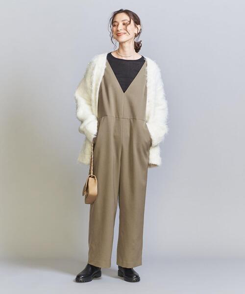 BEAUTY&YOUTH UNITED ARROWS(ビューティーアンドユースユナイテッドアローズ)の「【WEB限定】ウールライク サロペット -ウォッシャブル-(サロペット/オーバーオール・レディース・ブラック/ダークグレー/ベージュ・S/M)」の16枚目の写真