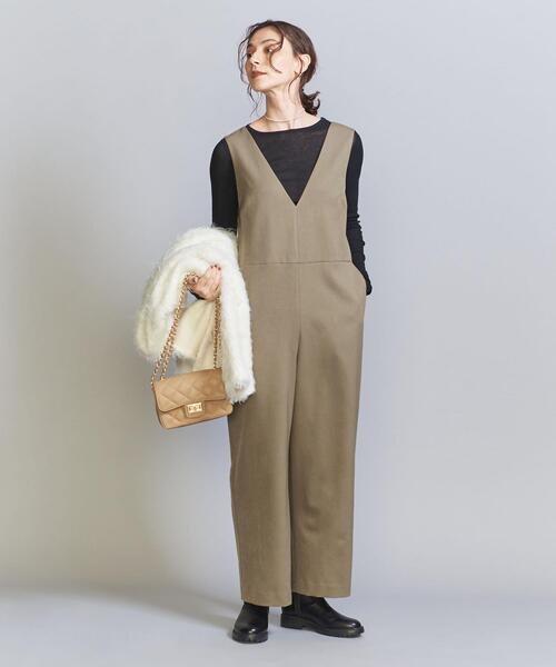 BEAUTY&YOUTH UNITED ARROWS(ビューティーアンドユースユナイテッドアローズ)の「【WEB限定】ウールライク サロペット -ウォッシャブル-(サロペット/オーバーオール・レディース・ブラック/ダークグレー/ベージュ・S/M)」の18枚目の写真