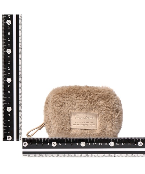 Francfranc(フランフラン)の「ファー ポーチ XS ベージュ(ポーチ・レディース・ベージュ・FREE)」の7枚目の写真