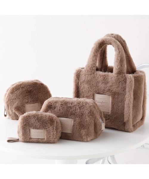 Francfranc(フランフラン)の「ファー ポーチ XS ベージュ(ポーチ・レディース・ベージュ・FREE)」の9枚目の写真