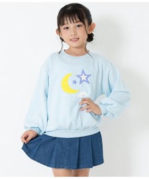 星モチーフミニ裏毛スパンコールトレーナー