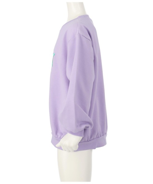 ANAP kids（アナップキッズ）の「星モチーフミニ裏毛スパンコールトレーナー（スウェット・キッズ・サックスブルー/オフホワイト/ラベンダー・120cm/110cm/100cm/130cm）」の5枚目の写真