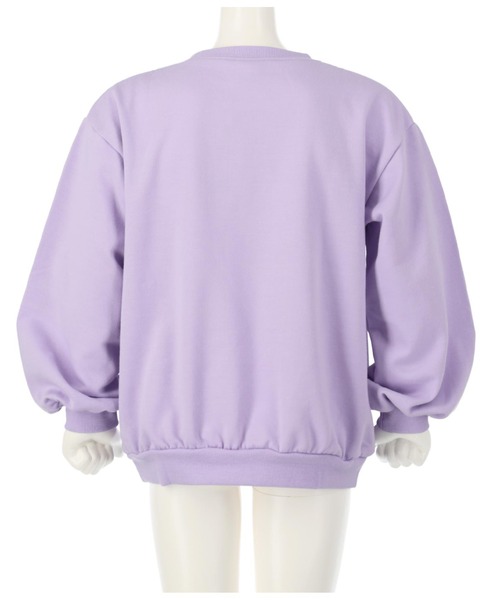 ANAP kids（アナップキッズ）の「星モチーフミニ裏毛スパンコールトレーナー（スウェット・キッズ・サックスブルー/オフホワイト/ラベンダー・120cm/110cm/100cm/130cm）」の6枚目の写真