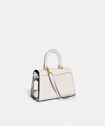 COACH コーチ サミー トップハンドル21 シルバー ショルダー バッグ COACH® Outlet | Sammy Top Handle Bag 21 In Silver Metallic