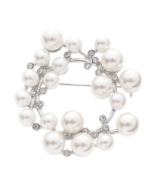 UNTITLED（アンタイトル）の「【追加/フォーマル対応】フェイクパールブローチ（ブローチ/コサージュ・レディース・シルバー系6/ゴールド系6/ゴールド系5/ゴールド系4/シルバー系5/シルバー/シルバー系4/シルバー系/シルバー系7/シルバー系8/ゴールド系7・99）」の5枚目の写真