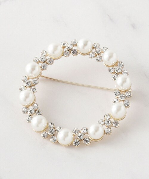 UNTITLED（アンタイトル）の「【追加/フォーマル対応】フェイクパールブローチ（ブローチ/コサージュ・レディース・シルバー系6/ゴールド系6/ゴールド系5/ゴールド系4/シルバー系5/シルバー/シルバー系4/シルバー系/シルバー系7/シルバー系8/ゴールド系7・99）」の9枚目の写真