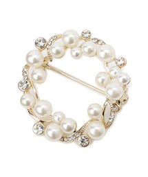 UNTITLED（アンタイトル）の「【追加/フォーマル対応】フェイクパールブローチ（ブローチ/コサージュ）」