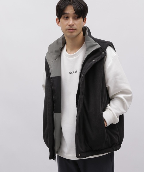 LAKOLE（ラコレ）の「リバーシブル中綿ベスト / 972799（ベスト・メンズ・ブルー/グレー/ベージュ・LARGE/MEDIUM）」の4枚目の写真