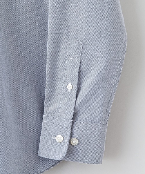 Blue Standard （ブルースタンダード）の「【BLUE STANDARD/ブルースタンダード】イージーケア　 形態安定　 速乾　ラクケア　オックス　ボタンダウンシャツ（シャツ/ブラウス・メンズ・ネイビー/ブルー系その他/スミクロ/ホワイト・SMALL/MEDIUM/X-LARGE/LARGE）」の7枚目の写真