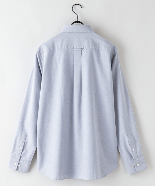 Blue Standard （ブルースタンダード）の「【BLUE STANDARD/ブルースタンダード】イージーケア　 形態安定　 速乾　ラクケア　オックス　ボタンダウンシャツ（シャツ/ブラウス・メンズ・ネイビー/ブルー系その他/スミクロ/ホワイト・SMALL/MEDIUM/X-LARGE/LARGE）」の9枚目の写真