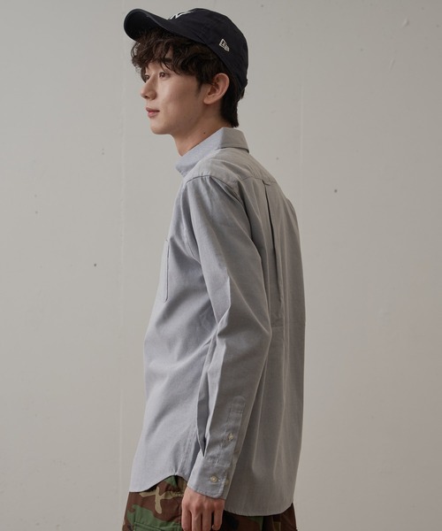 Blue Standard （ブルースタンダード）の「【BLUE STANDARD/ブルースタンダード】イージーケア　 形態安定　 速乾　ラクケア　オックス　ボタンダウンシャツ（シャツ/ブラウス・メンズ・ネイビー/ブルー系その他/スミクロ/ホワイト・SMALL/MEDIUM/X-LARGE/LARGE）」の19枚目の写真