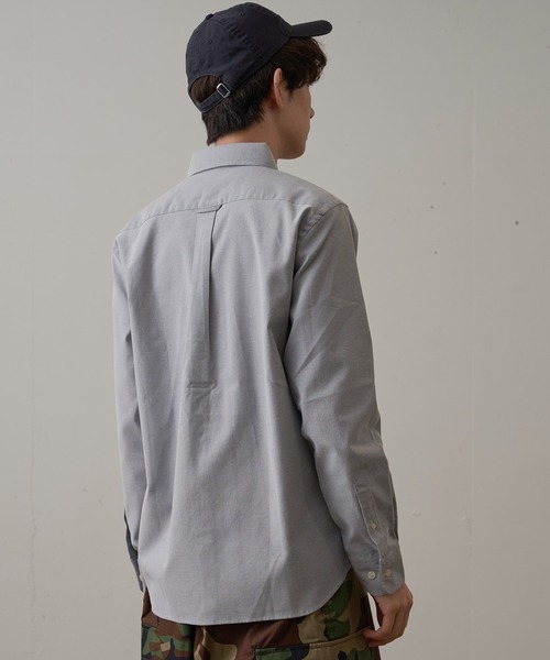 Blue Standard （ブルースタンダード）の「【BLUE STANDARD/ブルースタンダード】イージーケア　 形態安定　 速乾　ラクケア　オックス　ボタンダウンシャツ（シャツ/ブラウス・メンズ・ネイビー/ブルー系その他/スミクロ/ホワイト・SMALL/MEDIUM/X-LARGE/LARGE）」の17枚目の写真