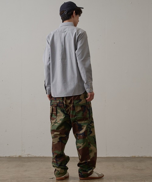 Blue Standard （ブルースタンダード）の「【BLUE STANDARD/ブルースタンダード】イージーケア　 形態安定　 速乾　ラクケア　オックス　ボタンダウンシャツ（シャツ/ブラウス・メンズ・ネイビー/ブルー系その他/スミクロ/ホワイト・SMALL/MEDIUM/X-LARGE/LARGE）」の21枚目の写真