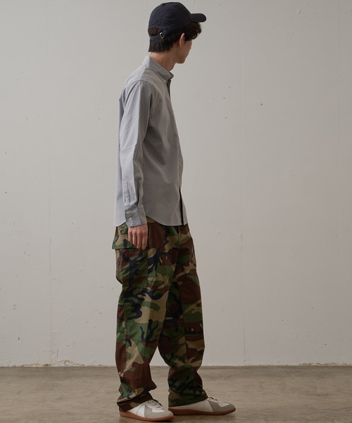 Blue Standard （ブルースタンダード）の「【BLUE STANDARD/ブルースタンダード】イージーケア　 形態安定　 速乾　ラクケア　オックス　ボタンダウンシャツ（シャツ/ブラウス・メンズ・ネイビー/ブルー系その他/スミクロ/ホワイト・SMALL/MEDIUM/X-LARGE/LARGE）」の20枚目の写真