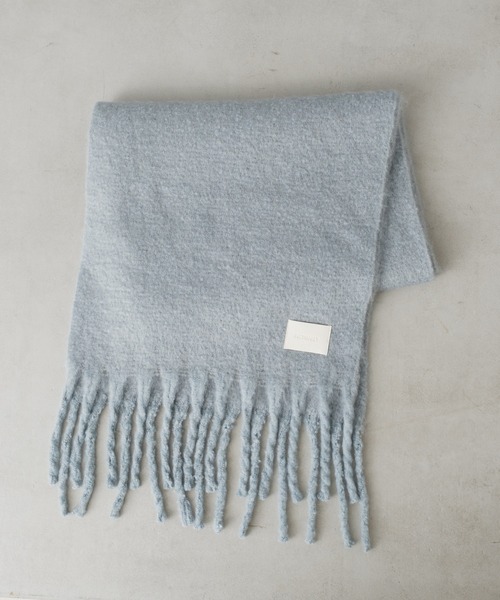 Actually（アクチュアリー）の「ブークレストール（ストール/ショール・レディース・ブルー/アイボリー/グレイッシュベージュ・フリー）」の17枚目の写真