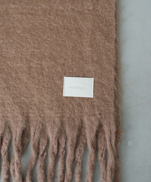 Actually（アクチュアリー）の「ブークレストール（ストール/ショール・レディース・ブルー/アイボリー/グレイッシュベージュ・フリー）」の19枚目の写真