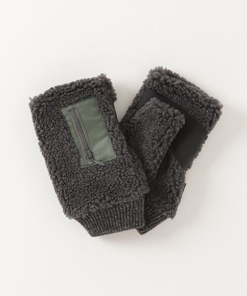 AVIREX（アヴィレックス）の「Ｌ－ボアデミグラブⅡ（手袋・レディース・チャコールグレー/タン・F）」の2枚目の写真