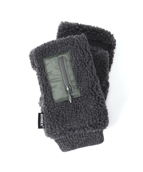 AVIREX（アヴィレックス）の「Ｌ－ボアデミグラブⅡ（手袋・レディース・チャコールグレー/タン・F）」の9枚目の写真