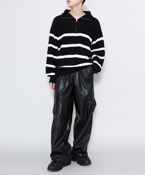 Figments(フィグメンツ)の「合皮カーゴパンツ(その他パンツ・レディース・ブラック・FREE)」の5枚目の写真