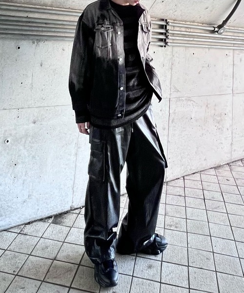 Figments(フィグメンツ)の「合皮カーゴパンツ(その他パンツ・レディース・ブラック・FREE)」の19枚目の写真