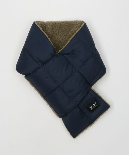 TAION（タイオン）の「【WEB限定】＜TAION＞マウンテン リバーシブル ダウン ボア マフラー（マフラー・メンズ・オリーブ/ブラウン/ブラック/ダークグレー/ネイビー・FREE）」の5枚目の写真