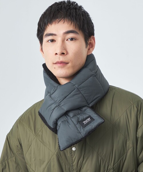 WEB限定】＜TAION＞マウンテン リバーシブル ダウン ボア マフラー