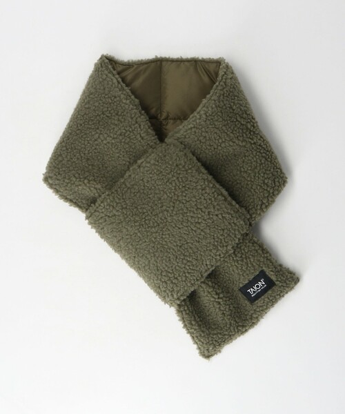 TAION（タイオン）の「【WEB限定】＜TAION＞マウンテン リバーシブル ダウン ボア マフラー（マフラー・メンズ・オリーブ/ブラウン/ブラック/ダークグレー/ネイビー・FREE）」の7枚目の写真