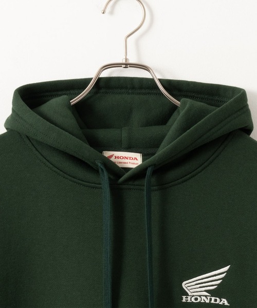 NAVY(ネイビー)の「Honda バックプリントウイングロゴパーカー(パーカー・メンズ・ダークグリーン/グレイッシュベージュ・L/XL/M)」の6枚目の写真
