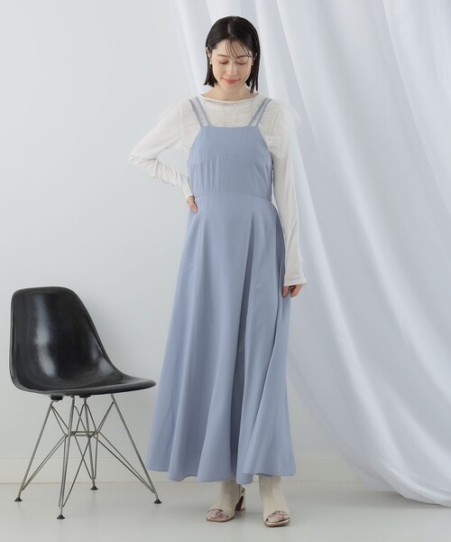 新品タグ付　Ray BEAMS / ロング フレア キャミワンピース Ray BEAMS（レイビームス）の「Ray BEAMS / ロング フレア