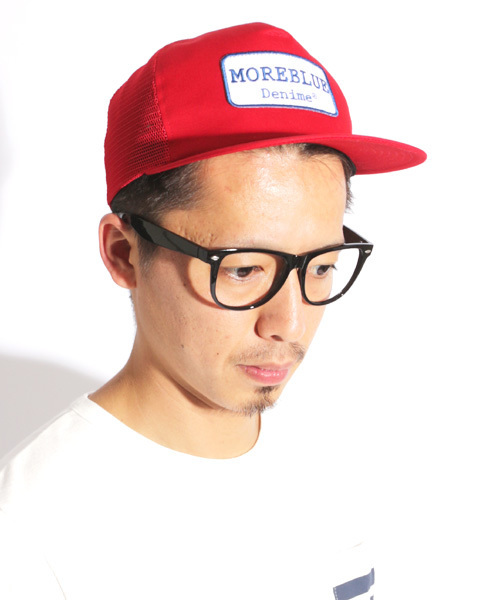 Denime（ドゥニーム）の「LOGO MESH CAP"MORE BLUE"/ロゴメッシュキャップ（キャップ・メンズ・ブルー/オフホワイト/レッド・FREE）」の3枚目の写真