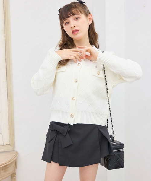 titty＆Co. PETIT（ティティアンドコープティ）の「【titty&Co.PETIT】リボンフラップショートパンツ（その他パンツ・レディース・ブラック/グレー・FREE）」の6枚目の写真