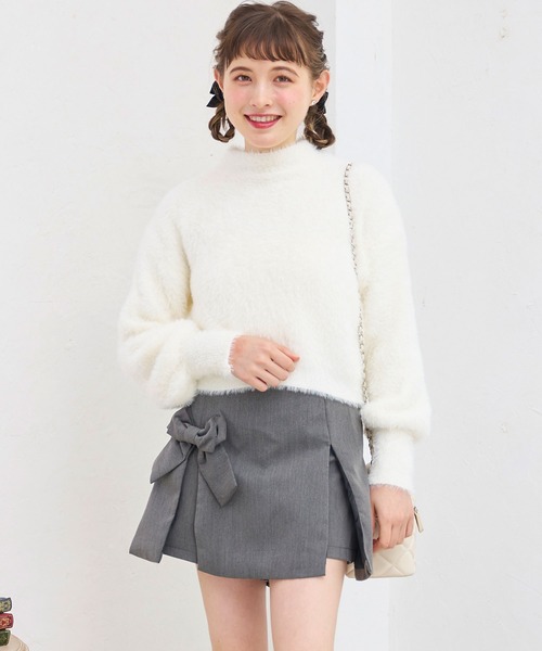 titty＆Co. PETIT（ティティアンドコープティ）の「【titty&Co.PETIT】リボンフラップショートパンツ（その他パンツ・レディース・ブラック/グレー・FREE）」の9枚目の写真