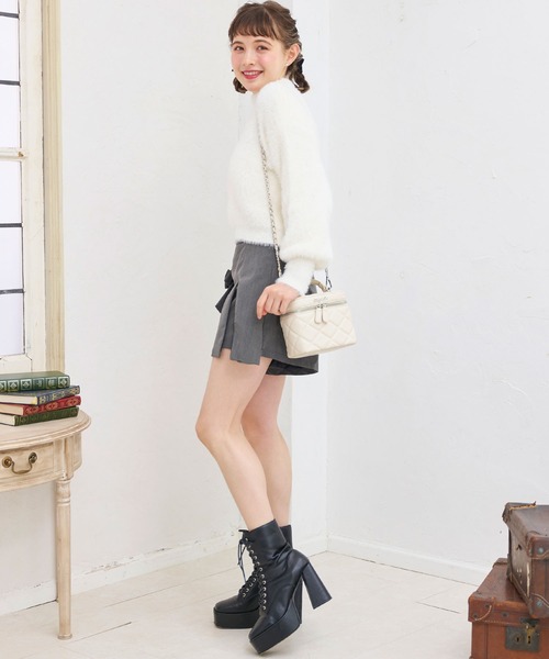 titty＆Co. PETIT（ティティアンドコープティ）の「【titty&Co.PETIT】リボンフラップショートパンツ（その他パンツ・レディース・ブラック/グレー・FREE）」の11枚目の写真