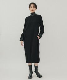 【LOKITHO/(ロキト)】レースハイネックIラインドレス