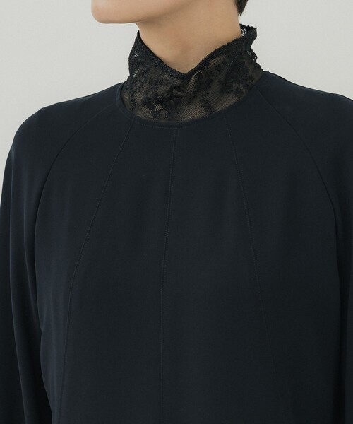 LOKITHO ロキト ハイネックレーストップス　ブラウス　秋冬　長袖　日本製 LOKITHO/(ロキト)】レースハイネックIラインドレス（ドレス）｜LOKITHO