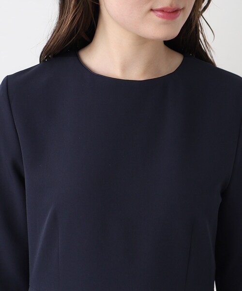 index（インデックス）の「◆≪通勤・セレモニー対応≫ フレアースリーブミニマルワンピース【洗濯機洗い可】（ワンピース・レディース・ブラック/ライトベージュ/ネイビー・42/40/38/36）」の16枚目の写真