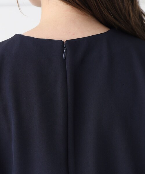 index（インデックス）の「◆≪通勤・セレモニー対応≫ フレアースリーブミニマルワンピース【洗濯機洗い可】（ワンピース・レディース・ブラック/ライトベージュ/ネイビー・42/40/38/36）」の17枚目の写真