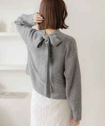 flower | リボンタートルニット(ニット/セーター)