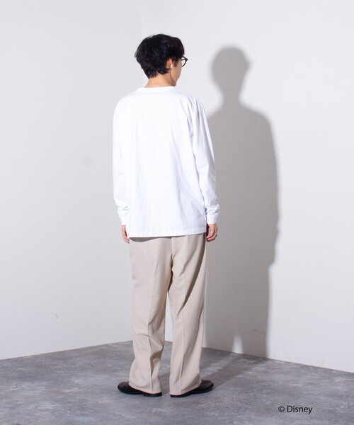 【GOOD ROCK SPEED】MICKEY ミッキープリントロンT ベージュ GOOD ROCK SPEED/グッドロックスピード】別注ミッキー / プリント